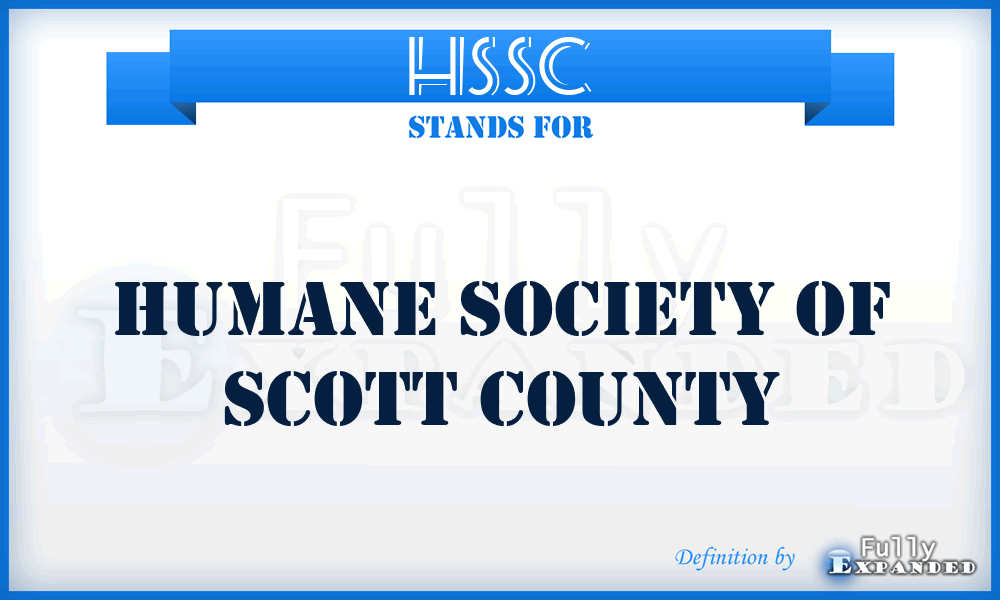 HSSC - Humane Society of Scott County