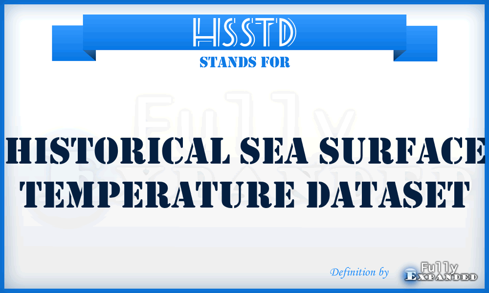 HSSTD - Historical Sea Surface Temperature Dataset