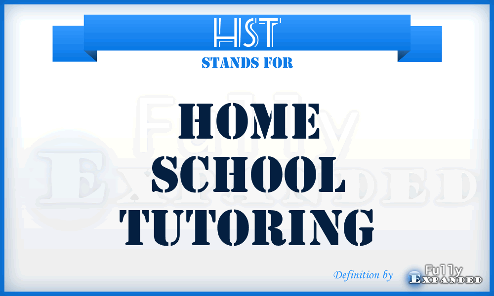 HST - Home School Tutoring