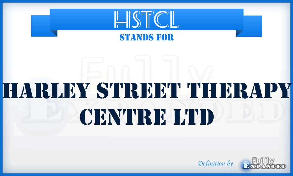 HSTCL - Harley Street Therapy Centre Ltd