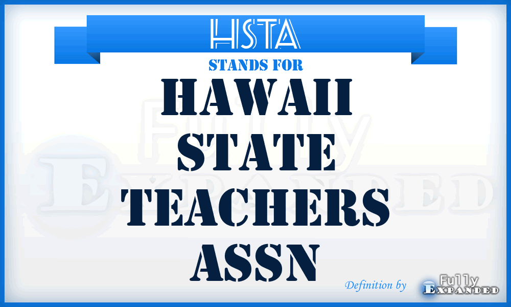 HSTA - Hawaii State Teachers Assn