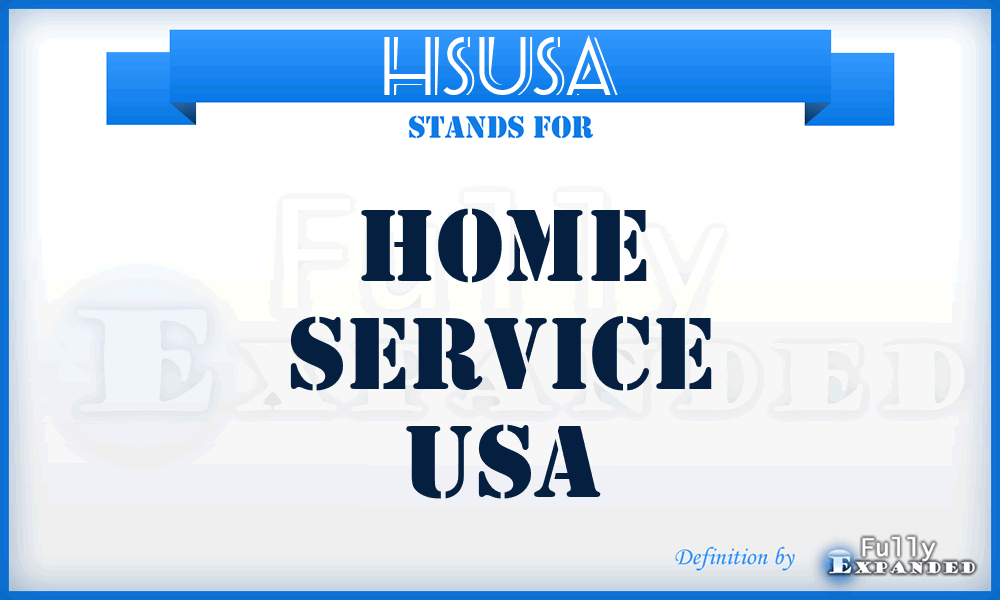 HSUSA - Home Service USA