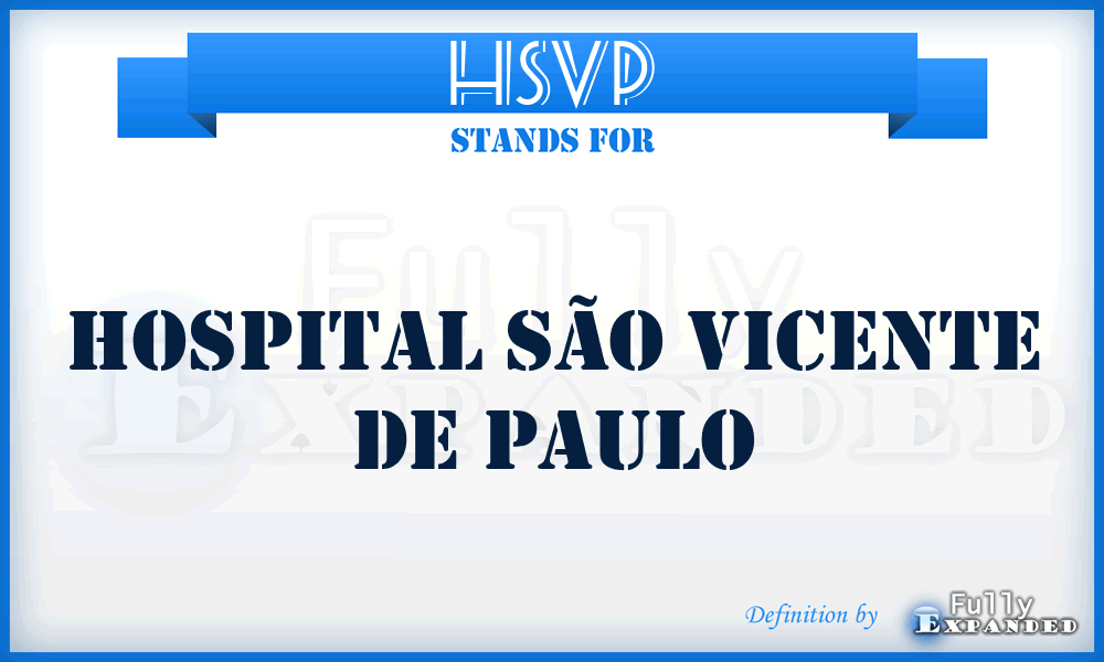 HSVP - Hospital São Vicente de Paulo