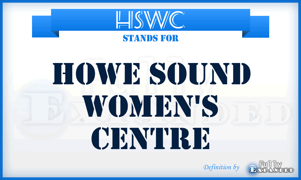 HSWC - Howe Sound Women's Centre