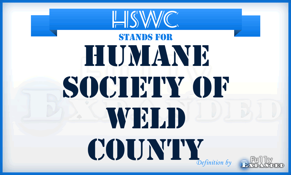 HSWC - Humane Society of Weld County