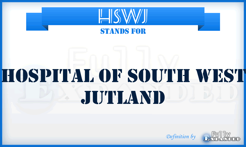 HSWJ - Hospital of South West Jutland