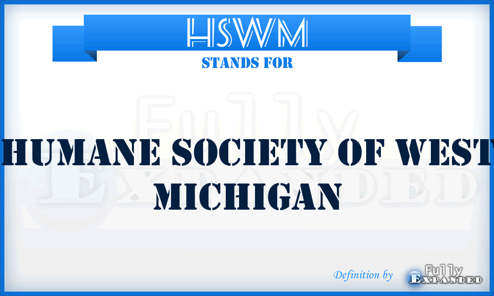 HSWM - Humane Society of West Michigan