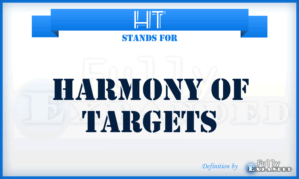 HT - Harmony of Targets