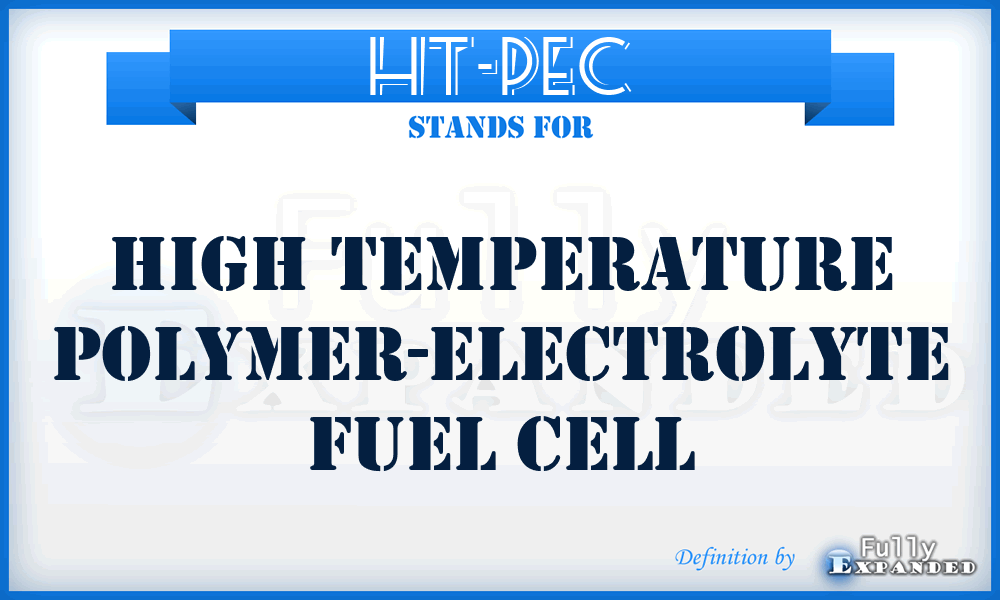 HT-PEC - high temperature polymer-electrolyte fuel cell