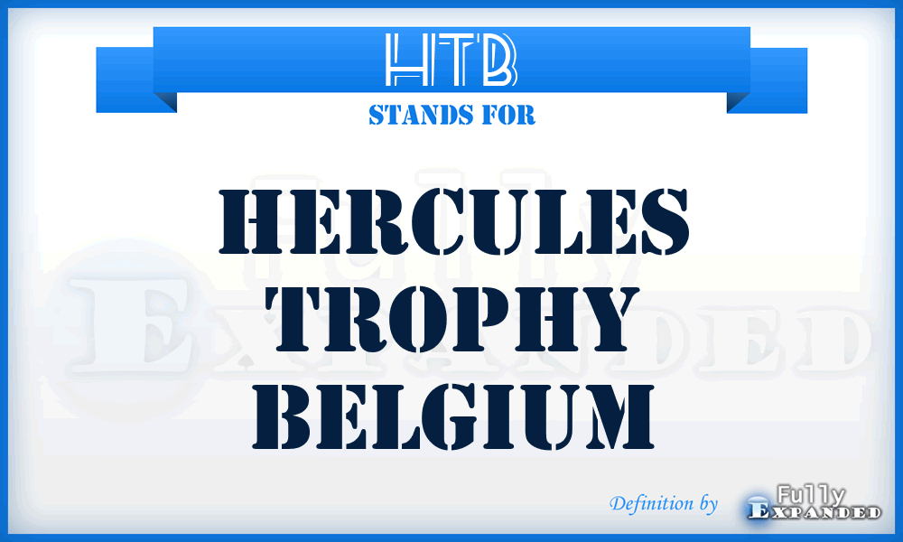 HTB - Hercules Trophy Belgium