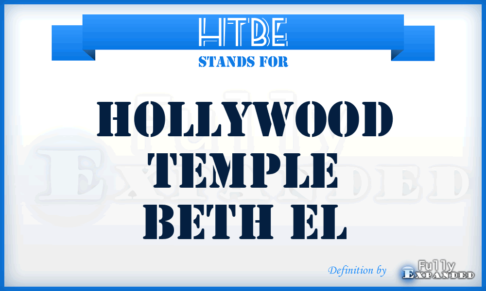 HTBE - Hollywood Temple Beth El