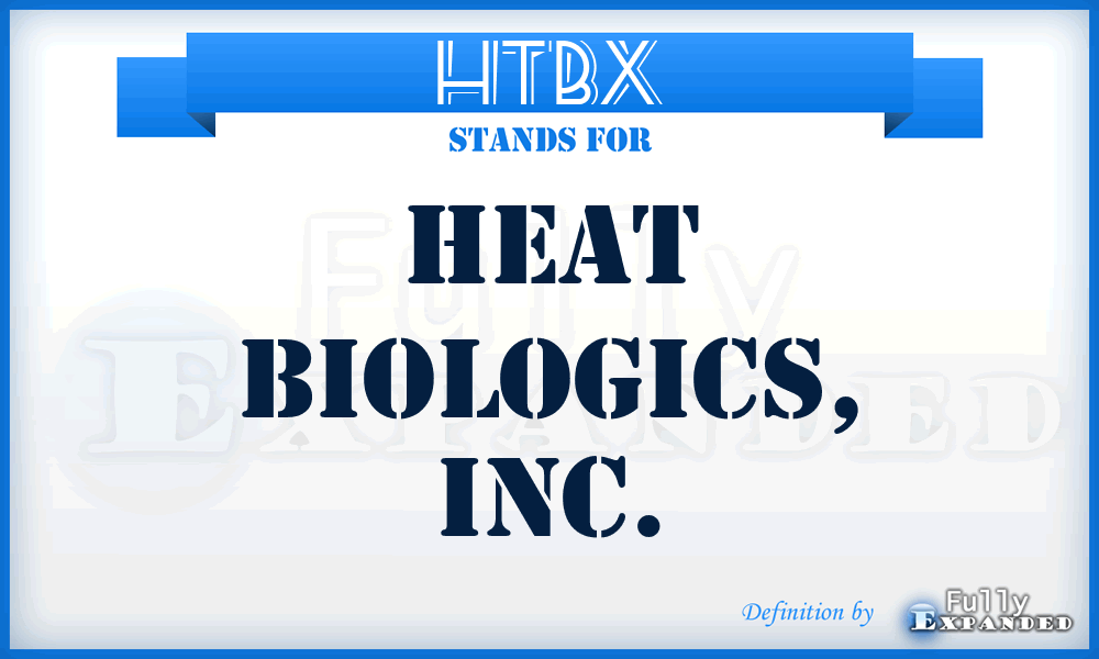 HTBX - Heat Biologics, Inc.