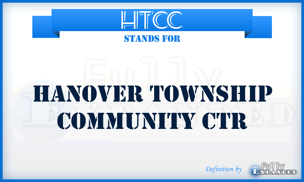 HTCC - Hanover Township Community Ctr