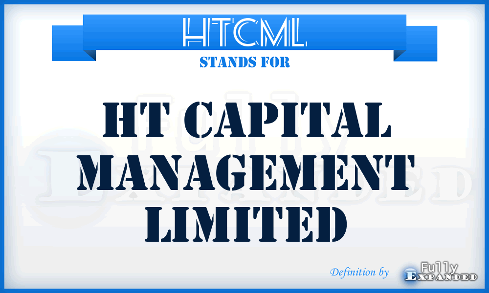 HTCML - HT Capital Management Limited