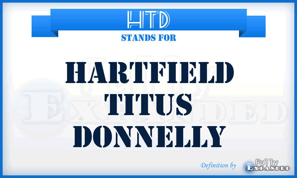 HTD - Hartfield Titus Donnelly