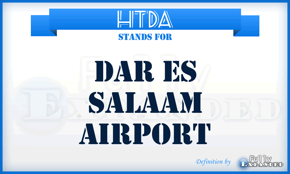 HTDA - Dar Es Salaam airport