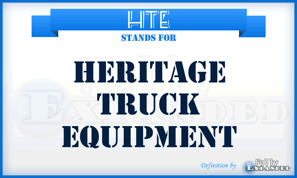 HTE - Heritage Truck Equipment