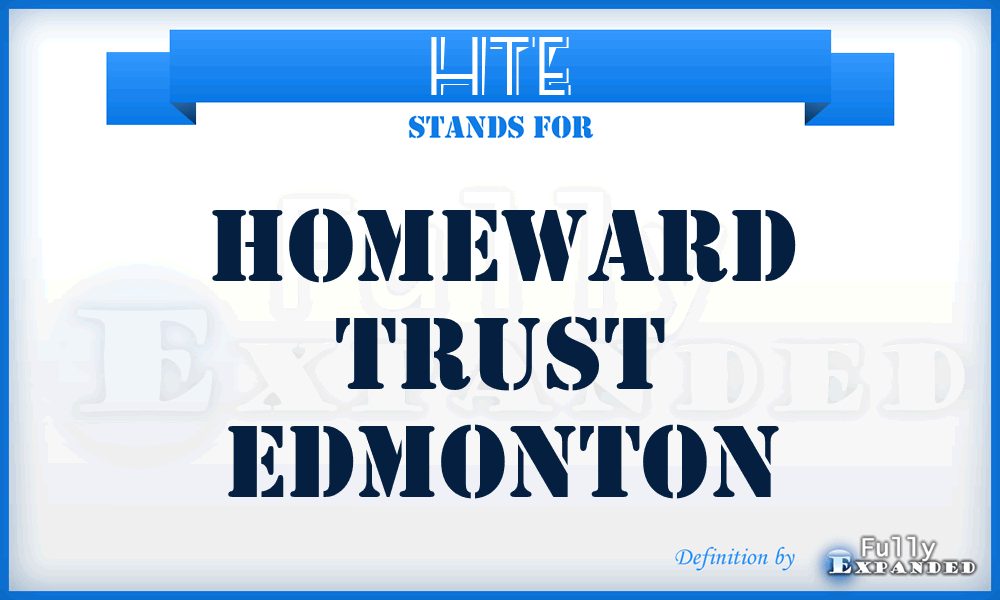 HTE - Homeward Trust Edmonton