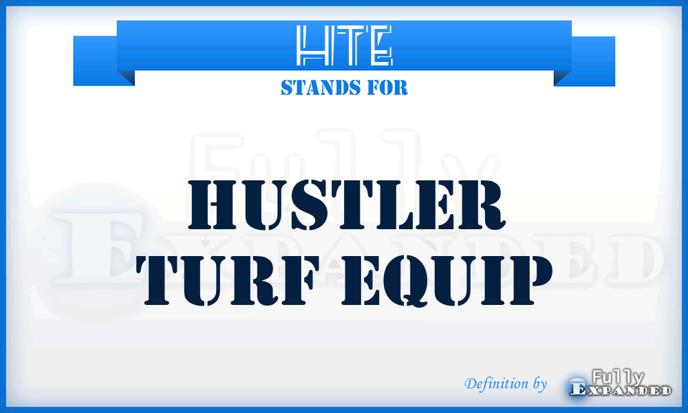 HTE - Hustler Turf Equip