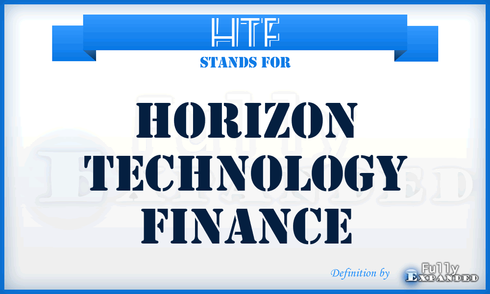 HTF - Horizon Technology Finance