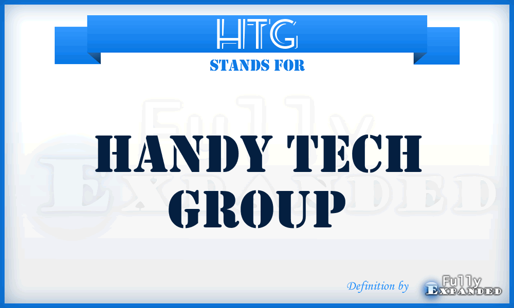 HTG - Handy Tech Group