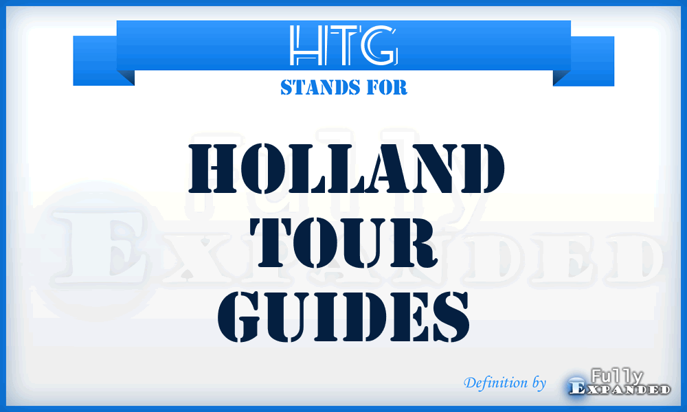 HTG - Holland Tour Guides