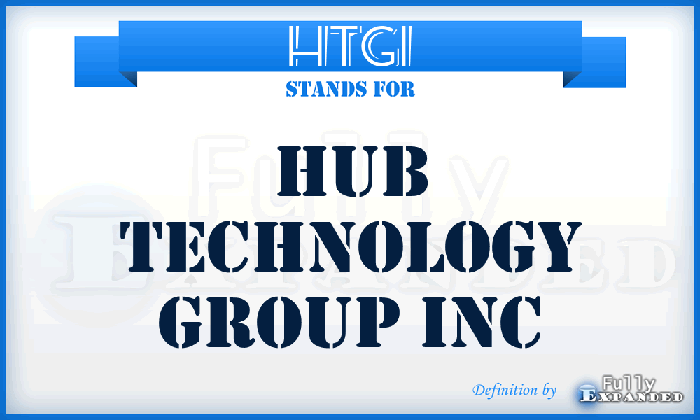 HTGI - Hub Technology Group Inc
