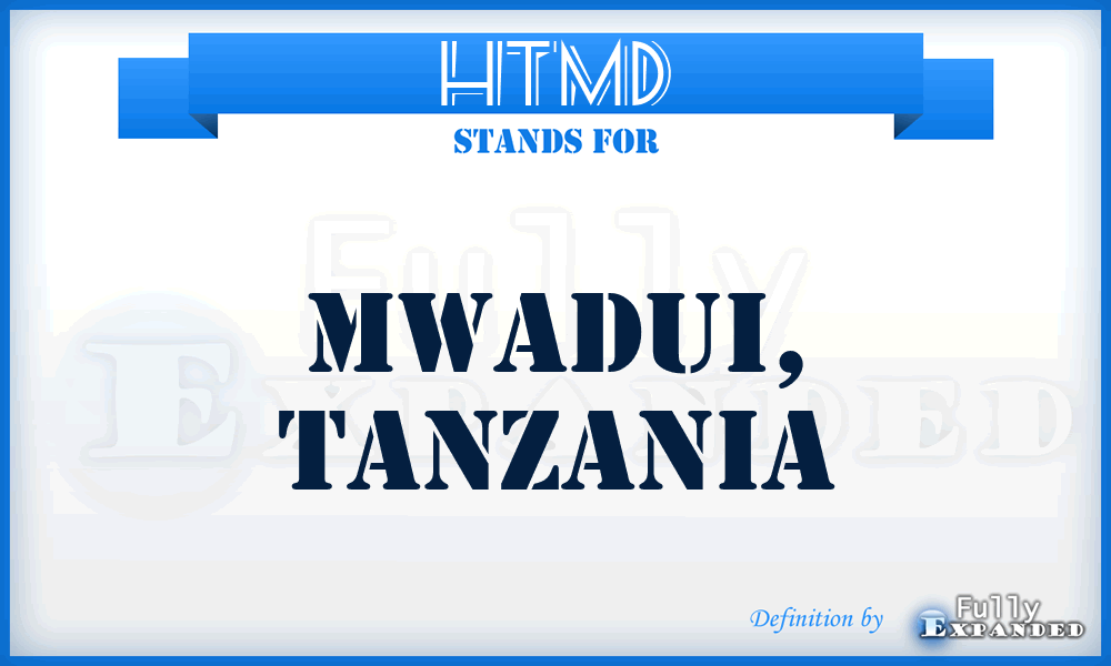HTMD - Mwadui, Tanzania