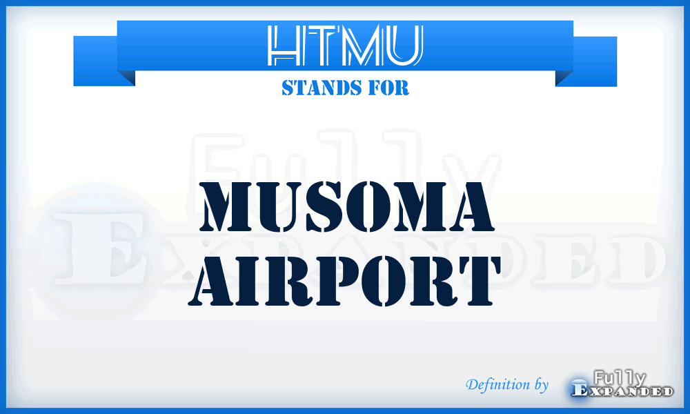 HTMU - Musoma airport