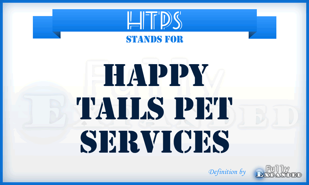 HTPS - Happy Tails Pet Services