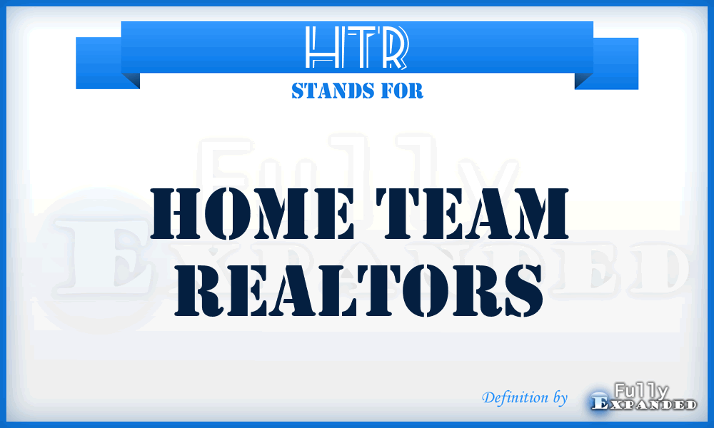 HTR - Home Team Realtors