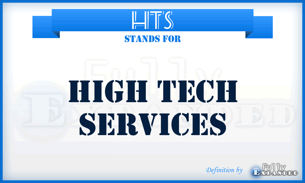 HTS - High Tech Services