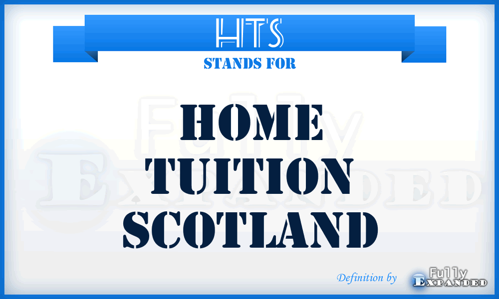 HTS - Home Tuition Scotland