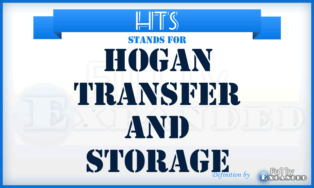 HTS - Hogan Transfer and Storage