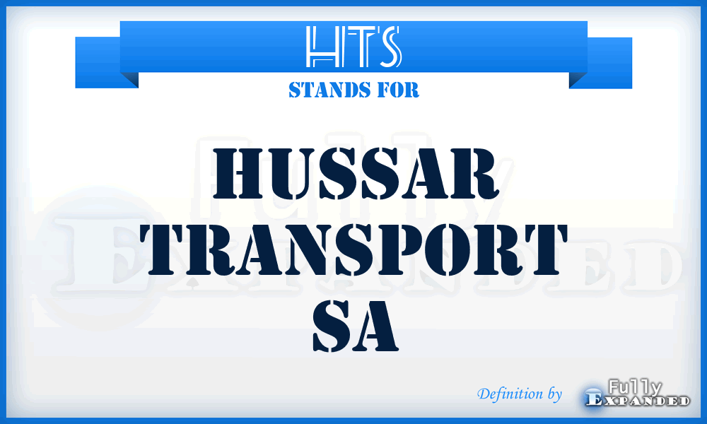 HTS - Hussar Transport Sa