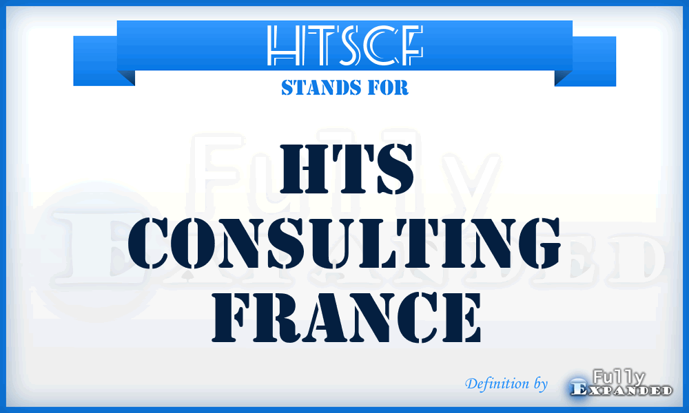 HTSCF - HTS Consulting France
