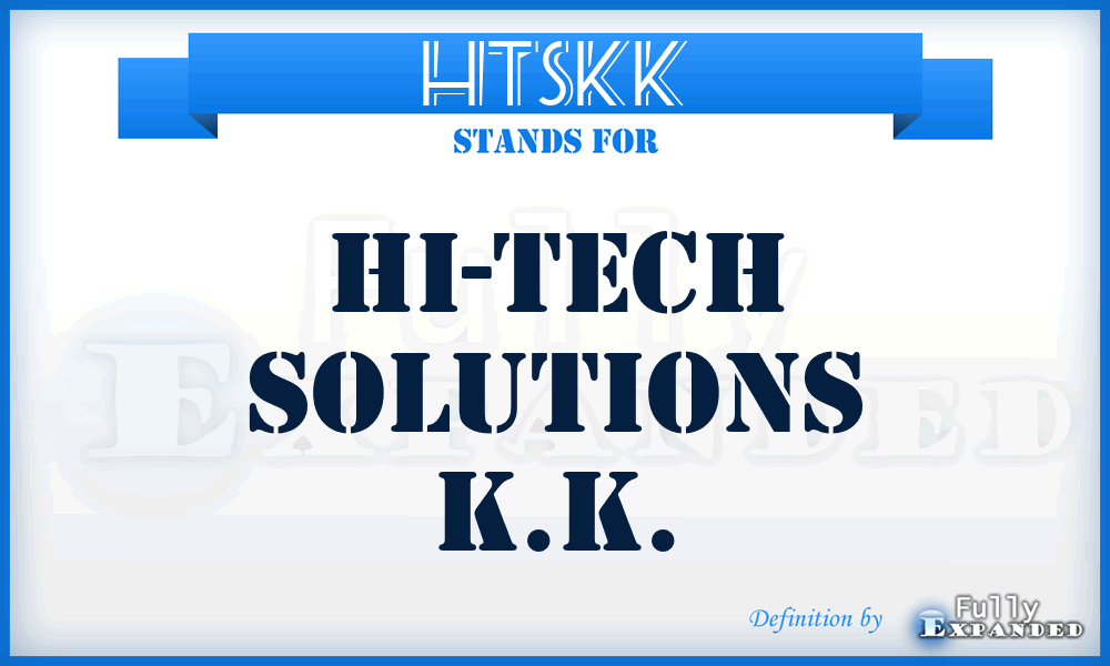 HTSKK - Hi-Tech Solutions K.K.