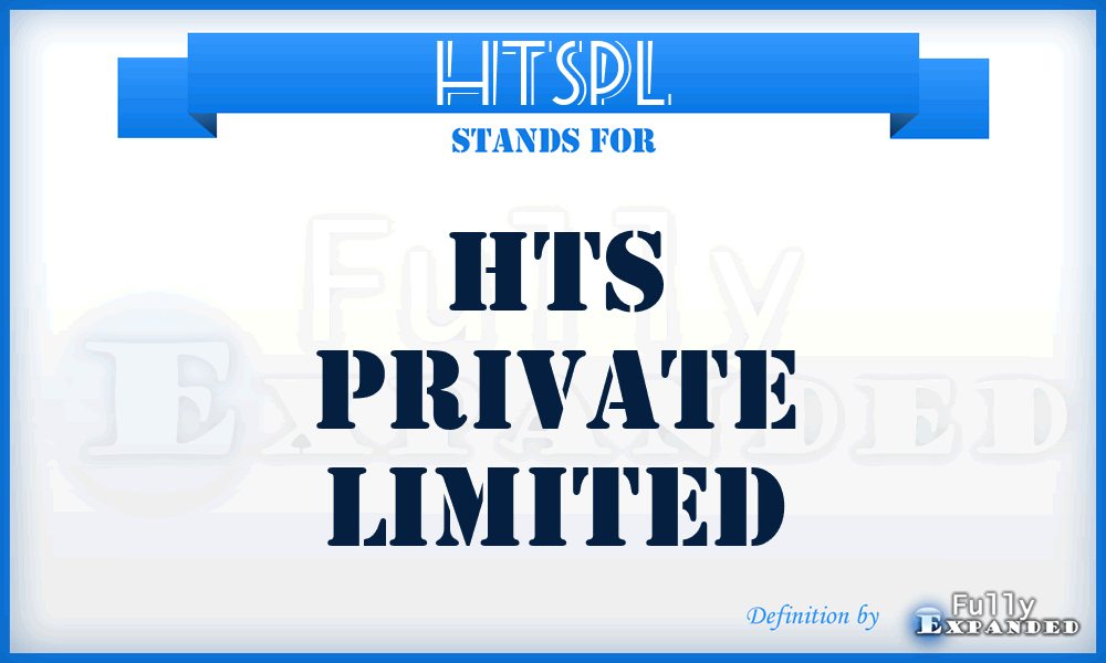 HTSPL - HTS Private Limited