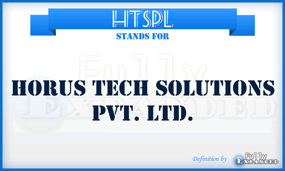 HTSPL - Horus Tech Solutions Pvt. Ltd.