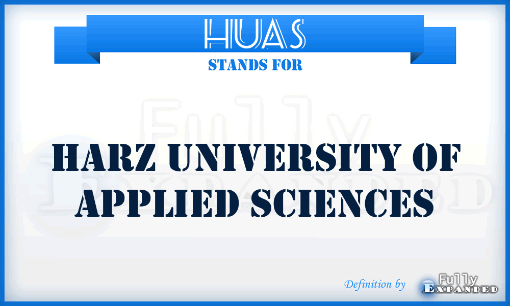 HUAS - Harz University of Applied Sciences