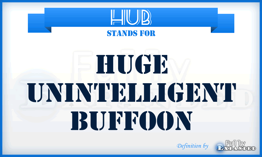 HUB - Huge Unintelligent Buffoon