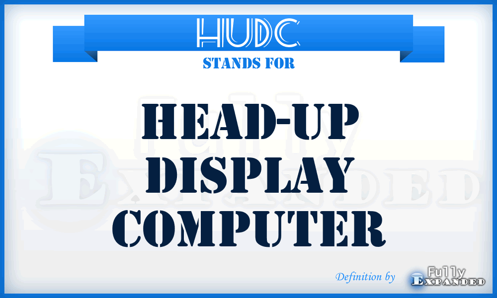 HUDC - Head-Up Display Computer