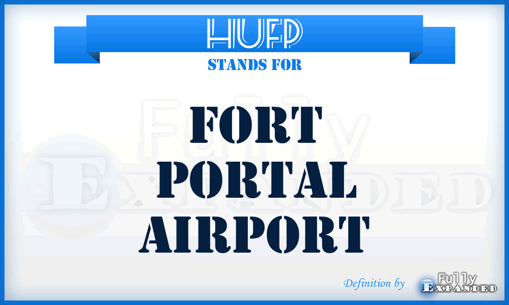 HUFP - Fort Portal airport