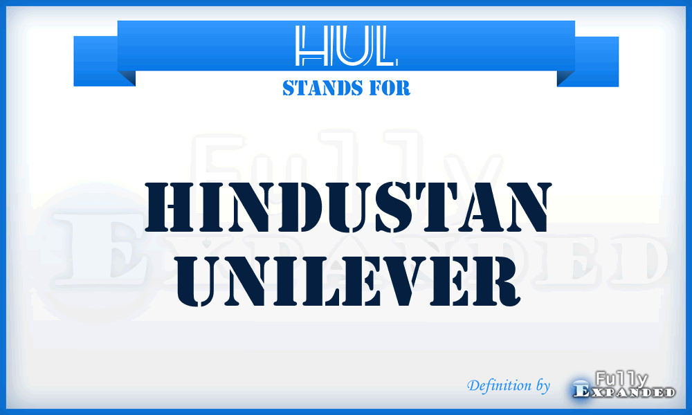 HUL - Hindustan Unilever