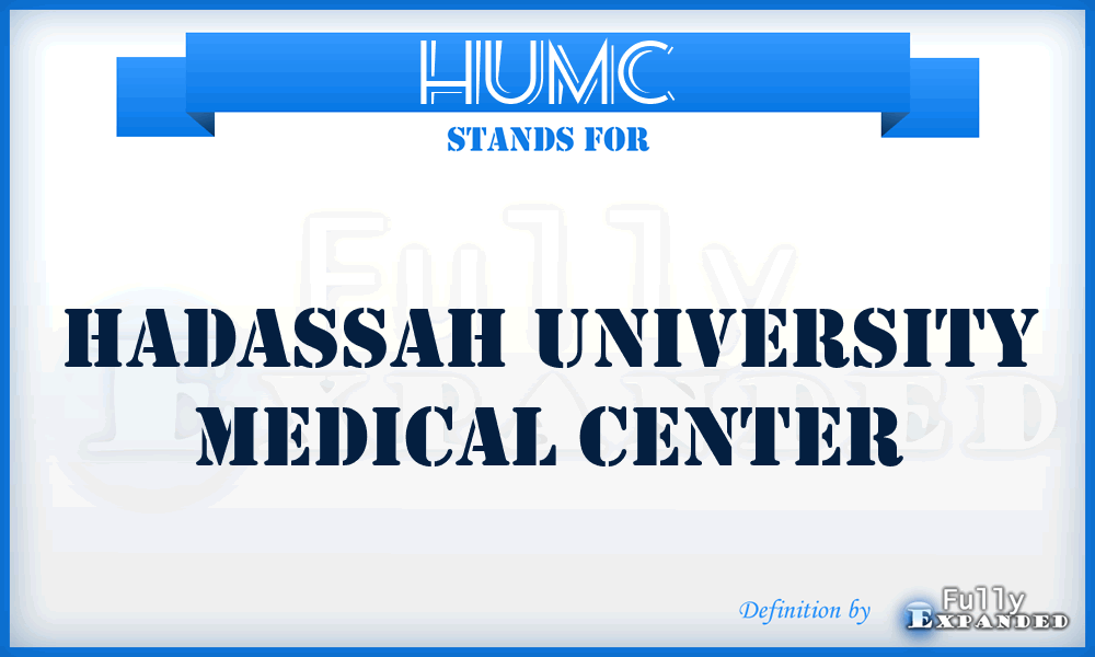 HUMC - Hadassah University Medical Center