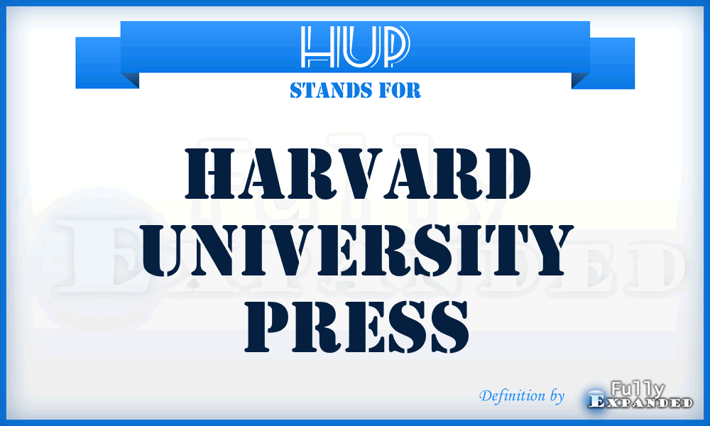 HUP - Harvard University Press