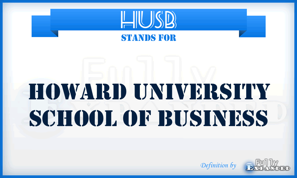 HUSB - Howard University School of Business