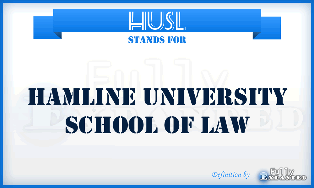 HUSL - Hamline University School of Law
