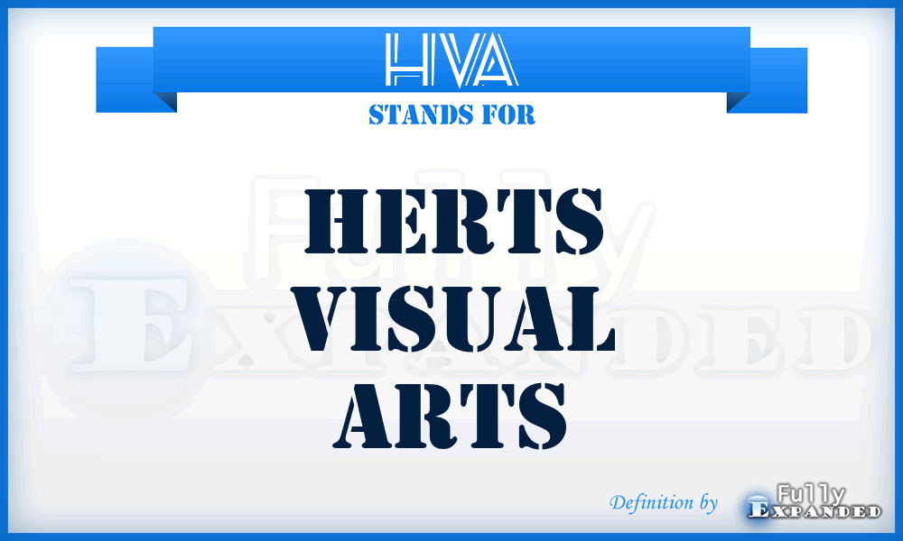 HVA - Herts Visual Arts