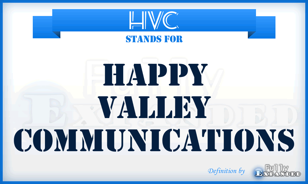HVC - Happy Valley Communications